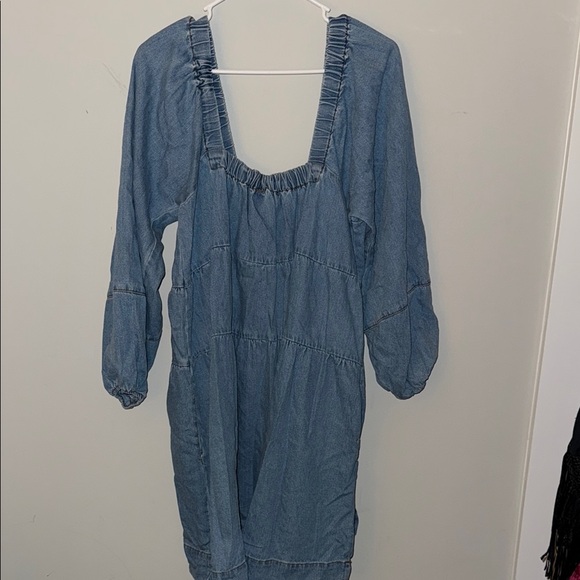 Free People Blue Denim Dress - Picture 4 of 4